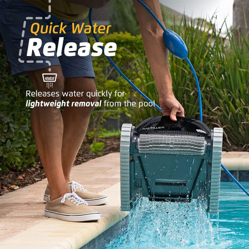 Nautilus CC Automatic Robotic Pool Vacuum Cleaner, Wall Climbing Scrubber Brush, gallery