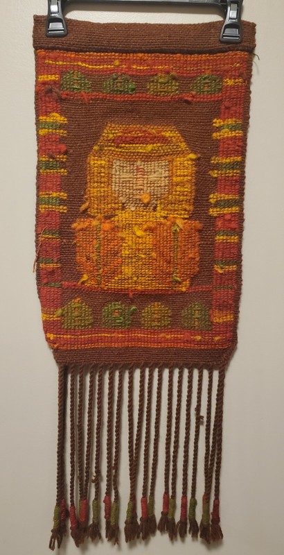 Vintage Polish Cepelia Woven Wool Handmade Wall Hanging Tapestry gallery