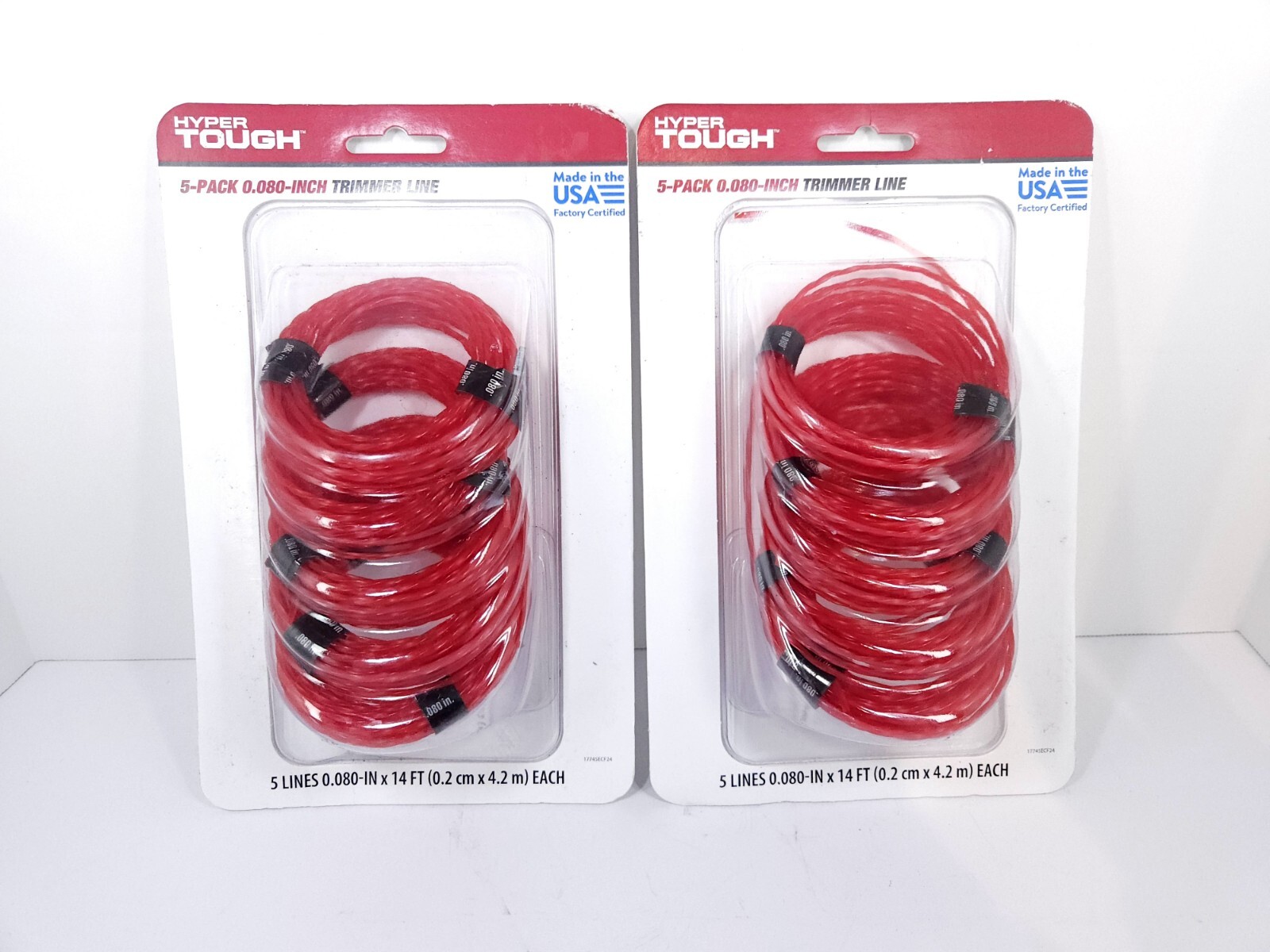 Hyper Tough .080" x 14' Trimmer Line Coils 5-Pack Lot of 2 (10 Coils) USA gallery