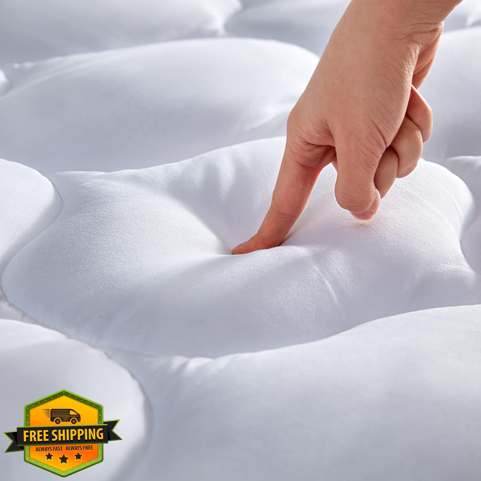 SLEEP ZONE Queen Mattress Pad Cover Classic gallery