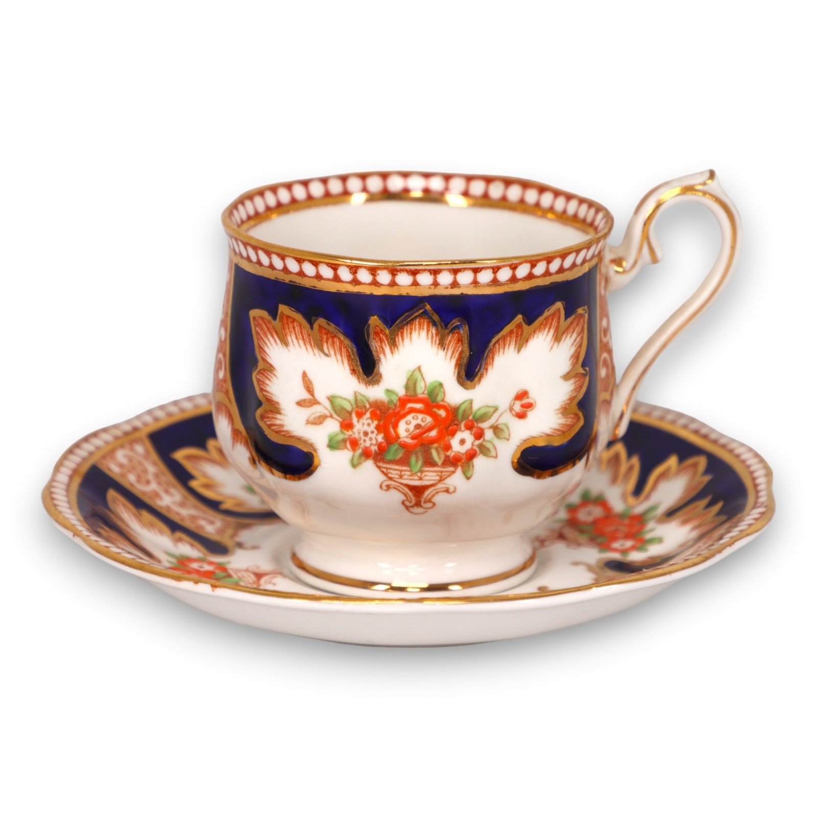 Royal Albert Royalty Imari Tea Cup Saucer Set English Bone China gallery