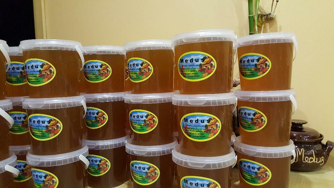 Pure, Raw, Organic, Unheated Honey 2021 From Wild Fields of Lithuania 0,5kg. gallery