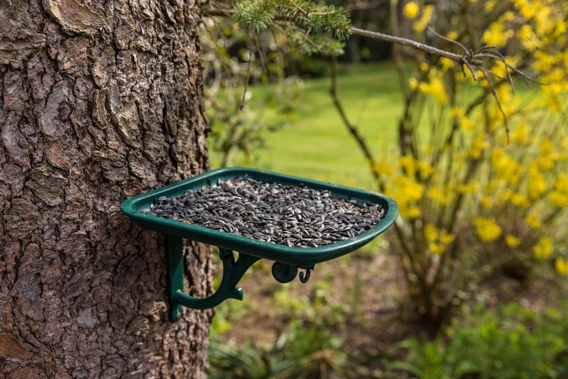 Urban Garden Wild Bird Tray Table Feeder, Green gallery
