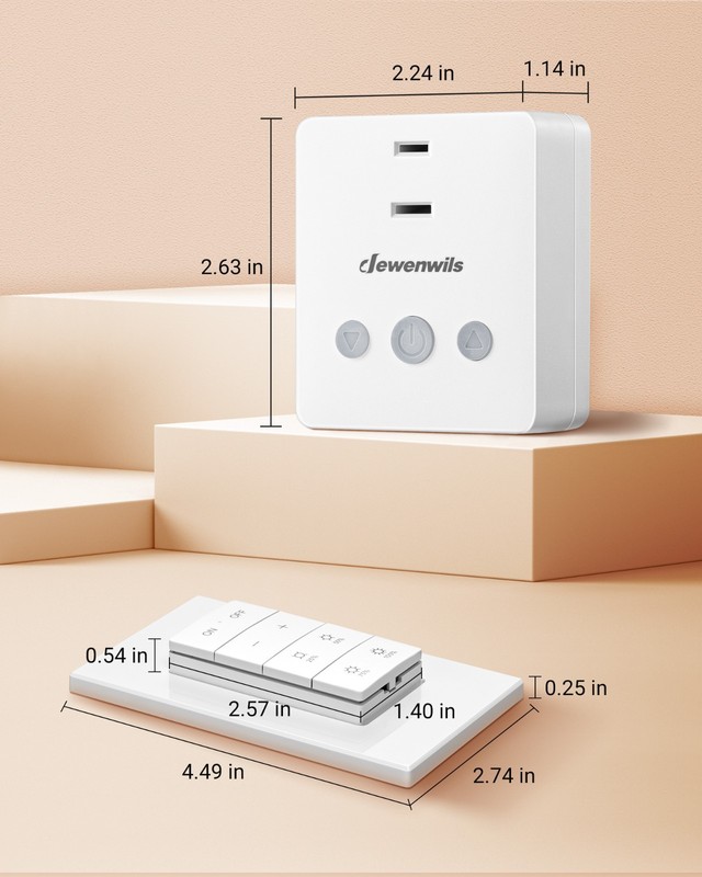 DEWENWILS Plug in Lamp Dimmer Switch Wireless Remote Control 100FT gallery