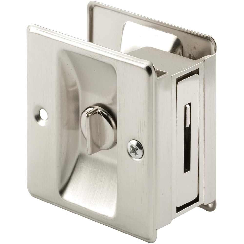 Quick & Easy Installation N 7239 Pocket Door Privacy Lock - Perfect for Upgrades