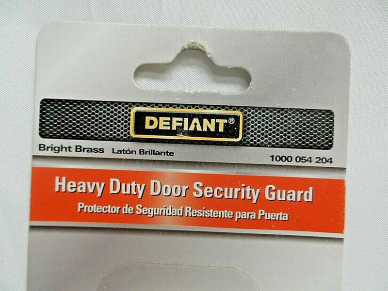 Door Security Guard Lock Bright Brass Heavy-Duty Defiant Home Improvement gallery