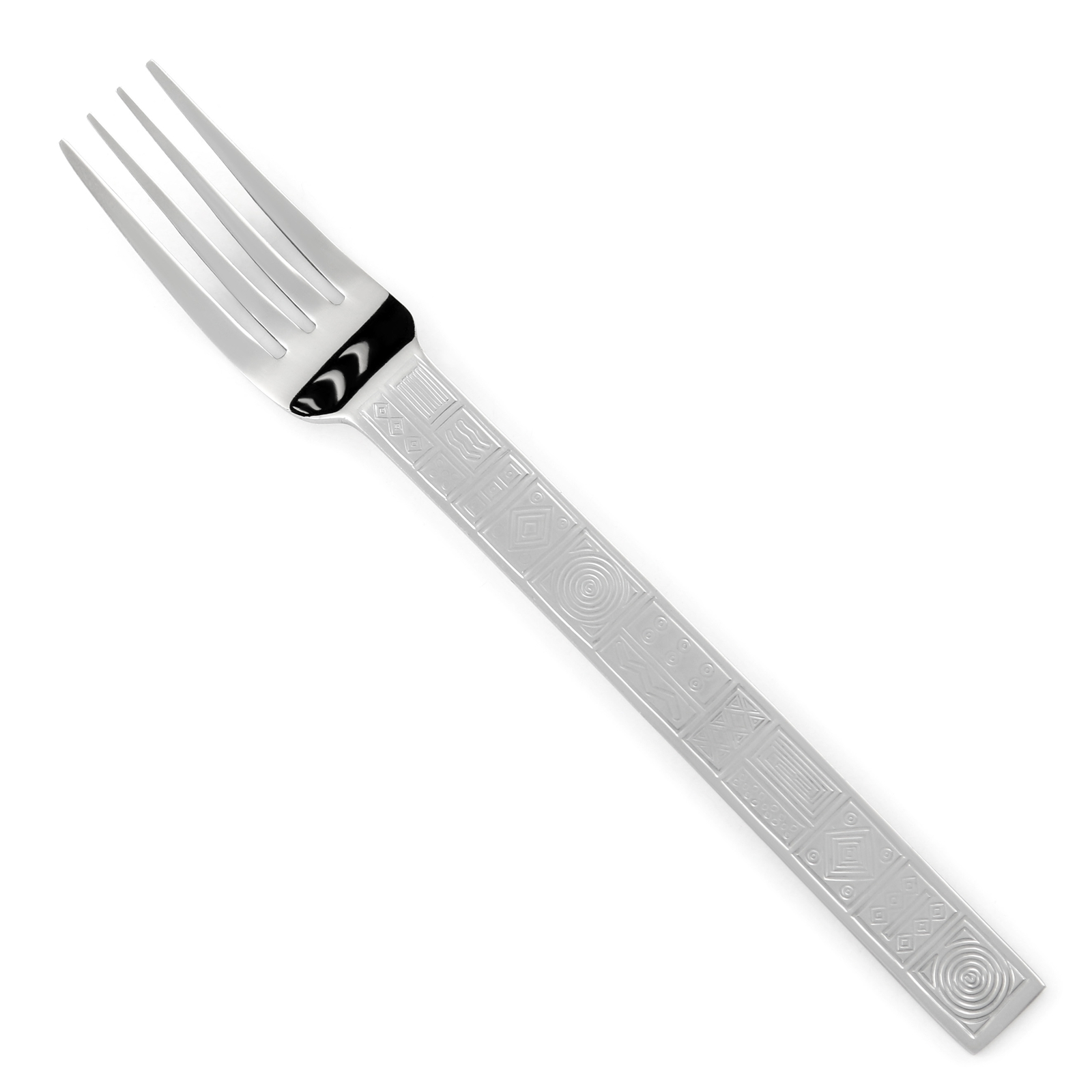 JCPenney JPF3 Stainless Geometric Aztec Glossy Silverware CHOICE Flatware gallery