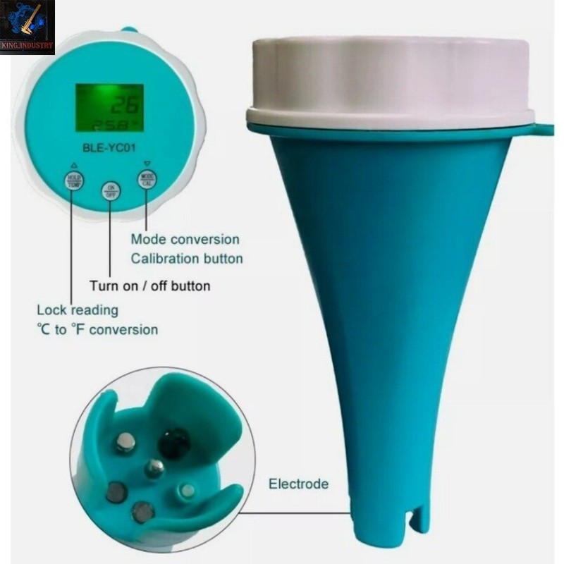 Floating Smart Swimming Pool Water Analyzer PH Chlorine EC TDS ORP TEMP Tester gallery