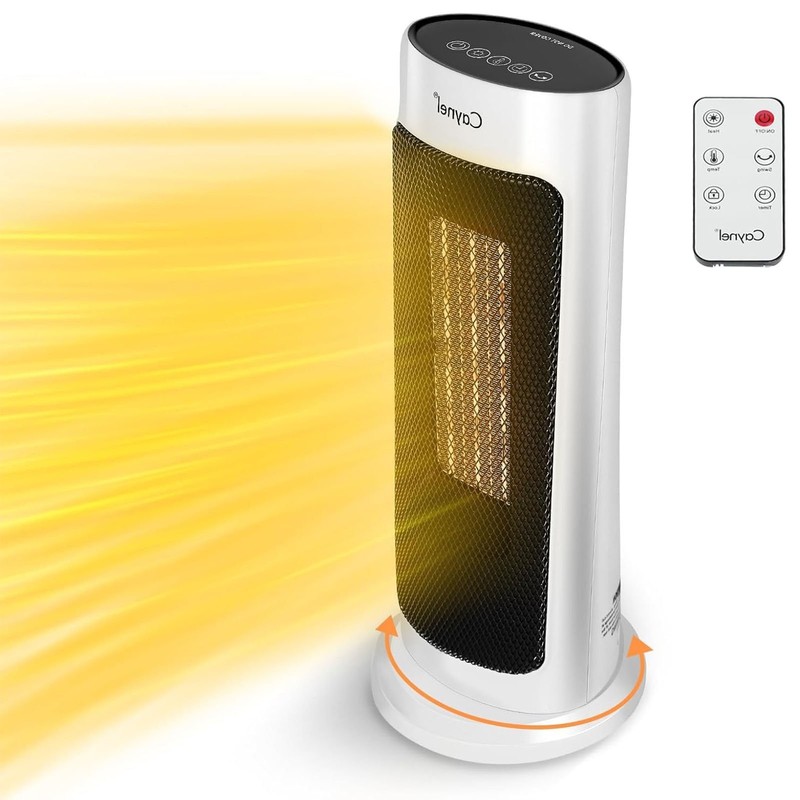 Oscillating Portable Ceramic Tower Heater 1500W Digital Thermostat 12Hour Timer gallery