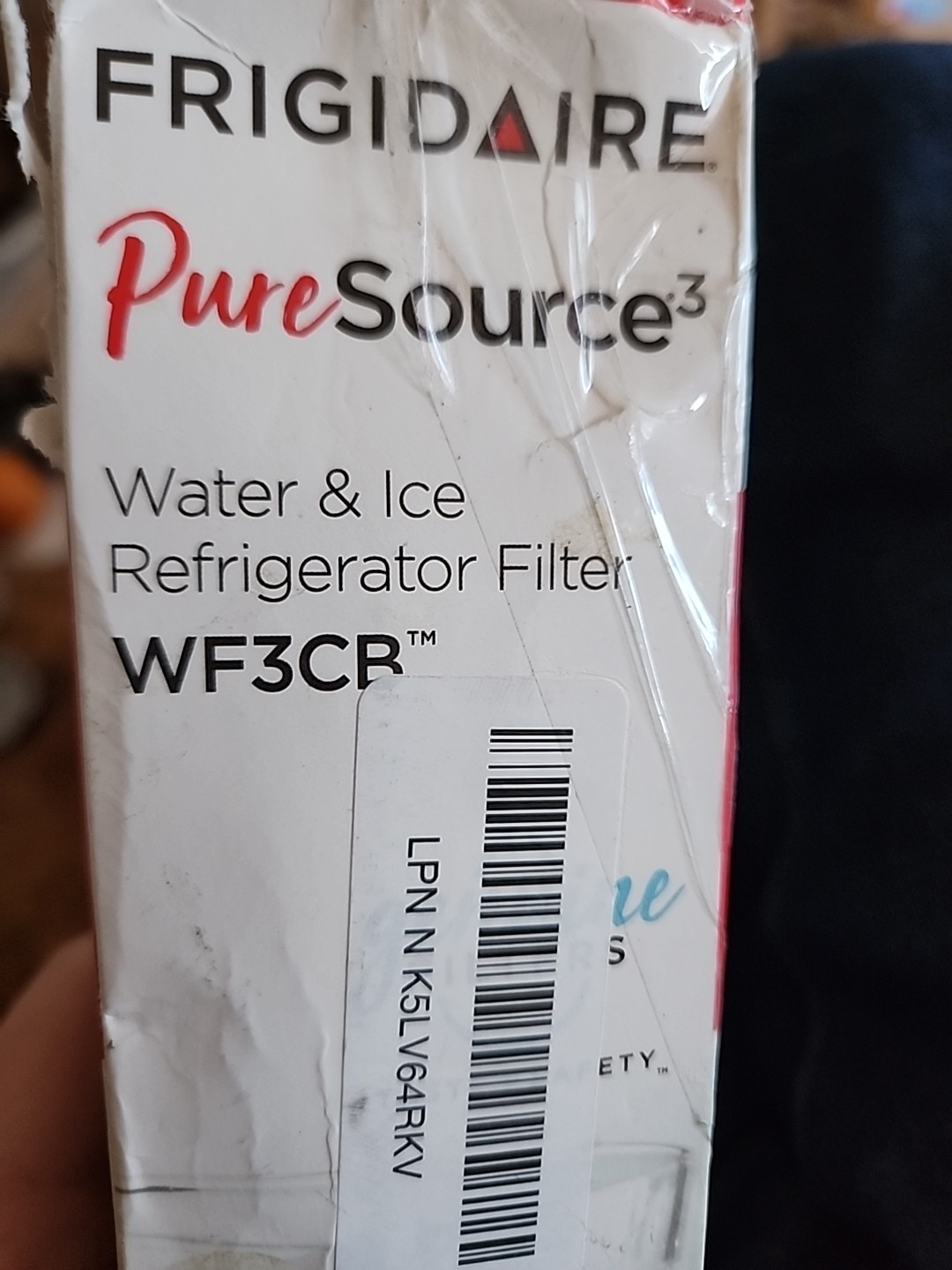 New 1 PACK Frigdaire WF3CB PureSource Refrigerator Water Filter Sealed US gallery