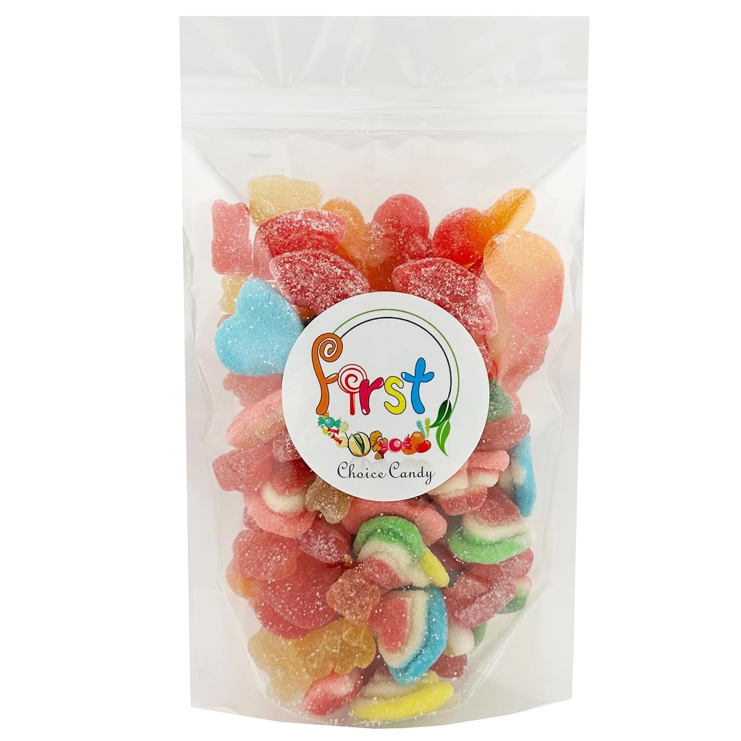 FirstChoiceCandy Sour Valentine mix gummy (Bear , Triple layer Hearts & Lips) gallery