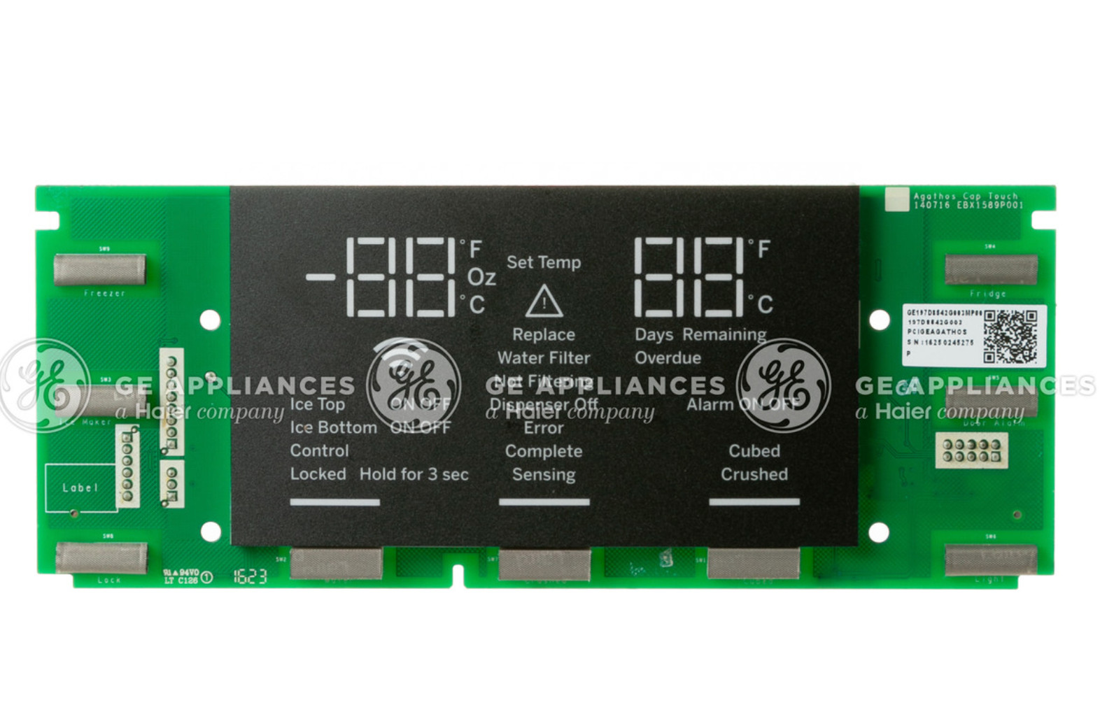 GE Refrigerator PCB ASM LED ICON UI #WR55X26258 *BRAND NEW OEM* gallery