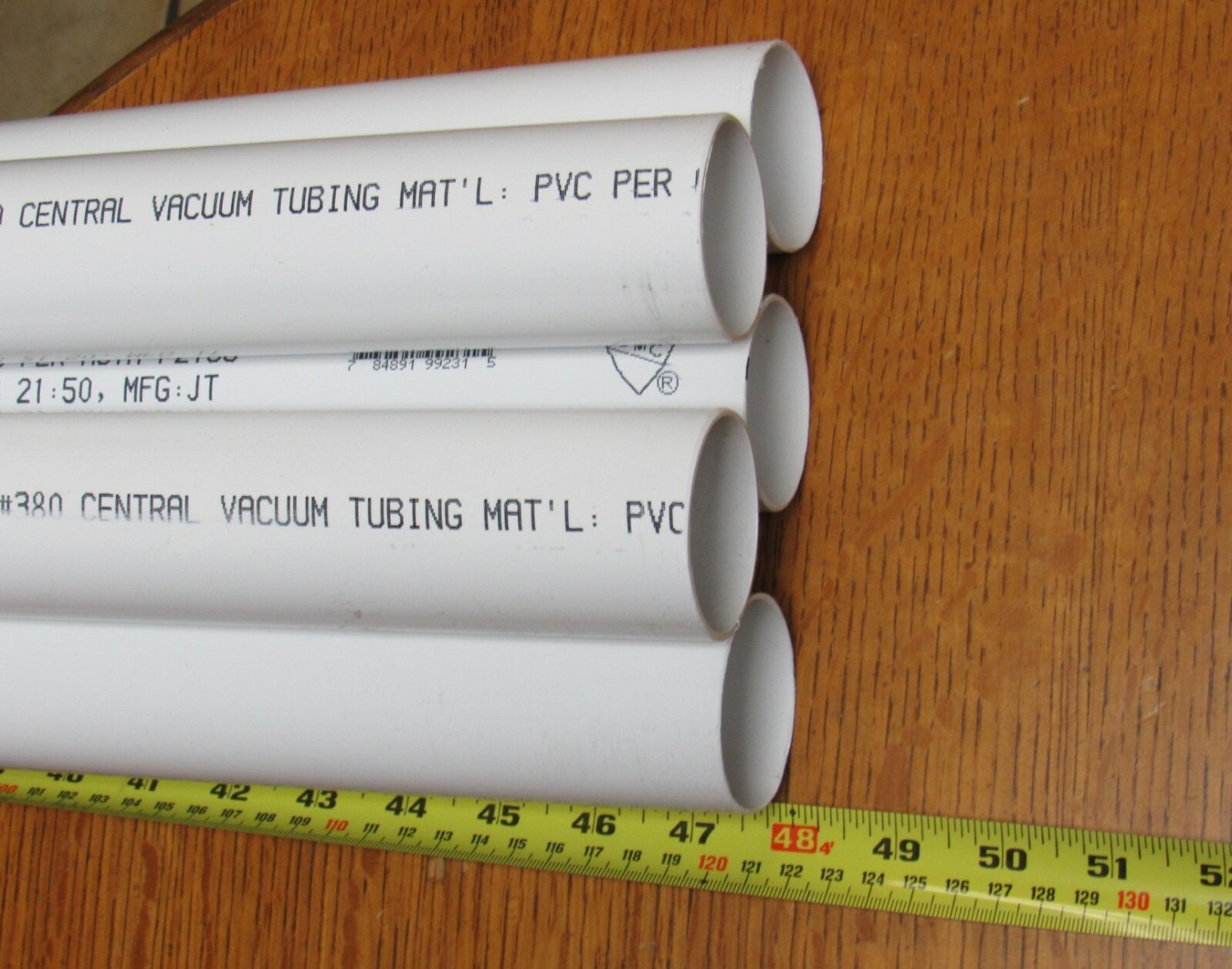 20ft Central Vacuum Pipe 2" PVC ships in 4 ft sticks 20', 20 feet gallery