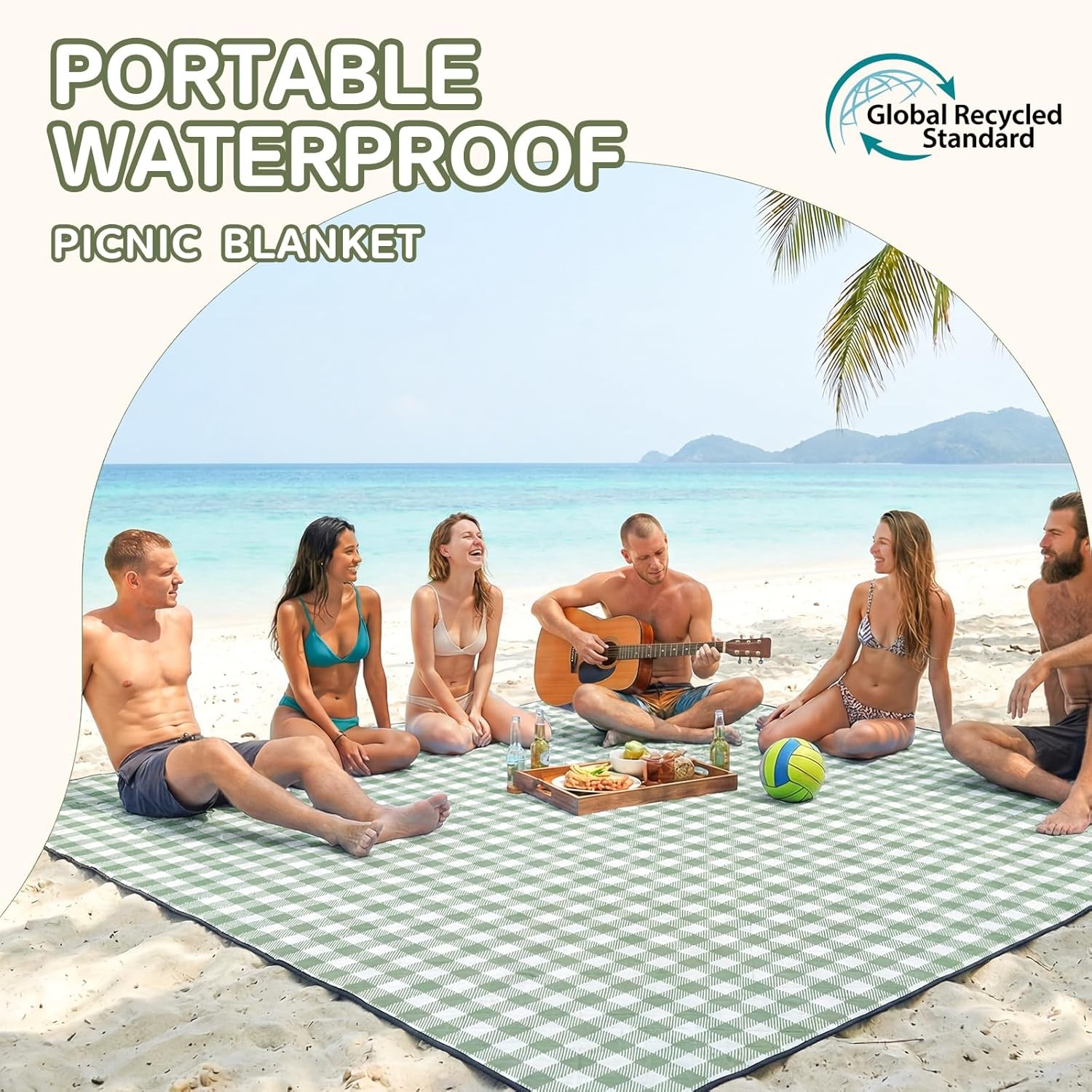 Waterproof Picnic Blanket Extra Large Beach Mat Foldable Outdoor Camping Rug Mat gallery