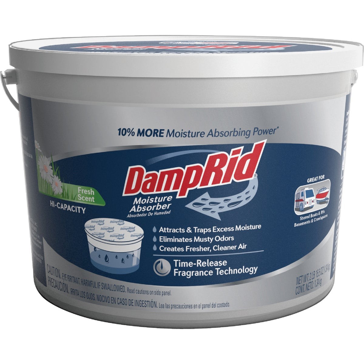DampRid 2 Lb. 15.5 Oz Hi-Capacity Fresh Scent Moisture Absorber with DampRid gallery