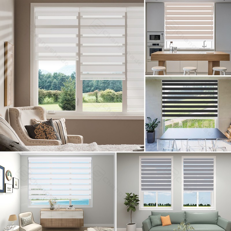CUSTOM Zebra Roller Blinds Horizontal Shades Blinds Easy to Install Window Blind gallery