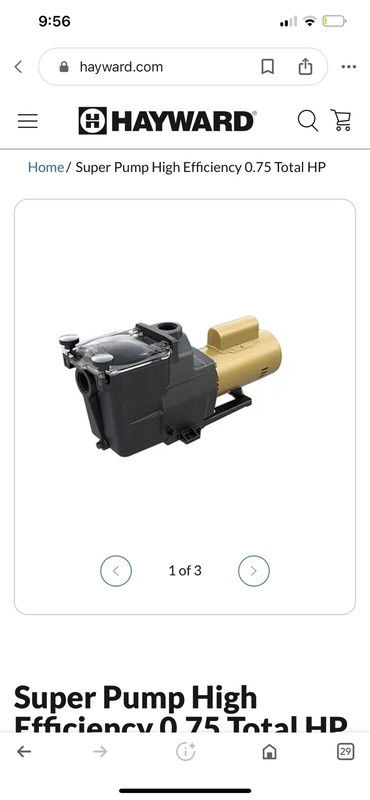 Hayward SP2605X7 Super Pump Single Speed 3/4HP Pool Pump, 115/230V gallery