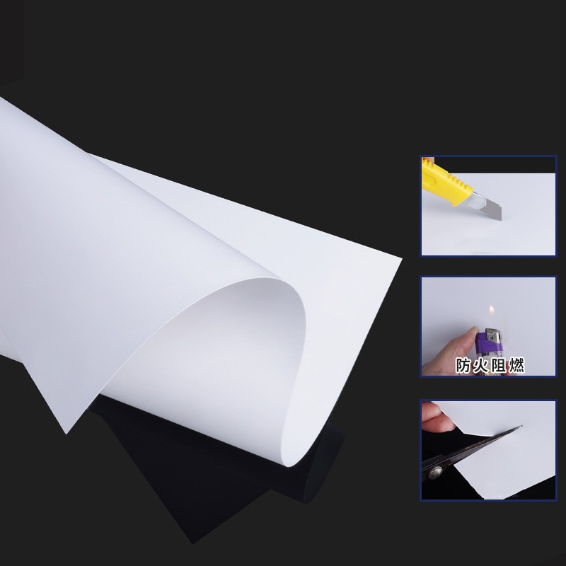 Polypropylene Sheet PP Plastic Thin Plate White/Black Sanding Sheets 0.3mm-2mm gallery