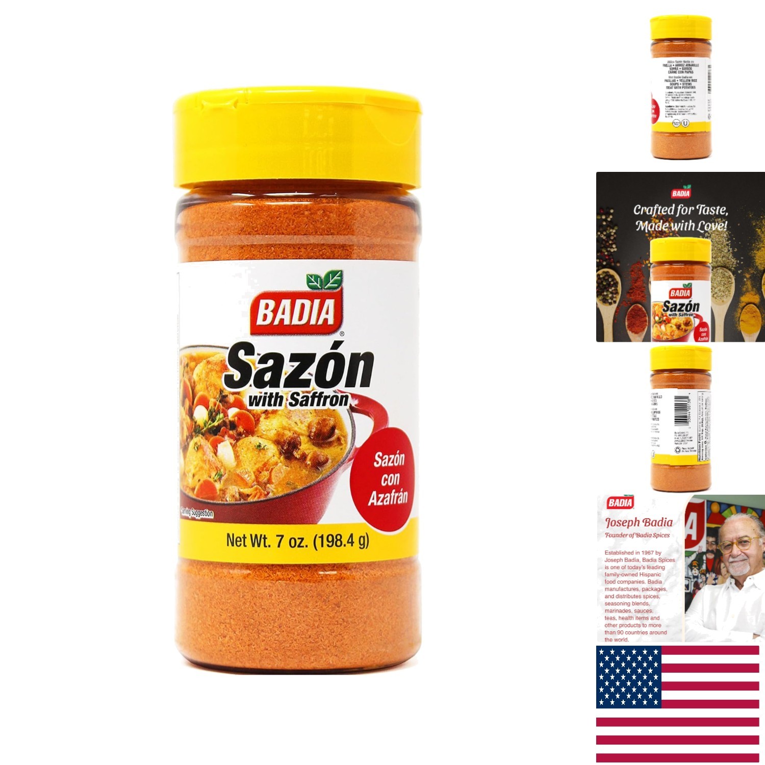 Sazon with Azafran Saffron 7 oz - Authentic Latin Seasoning for Gourmet Meals gallery