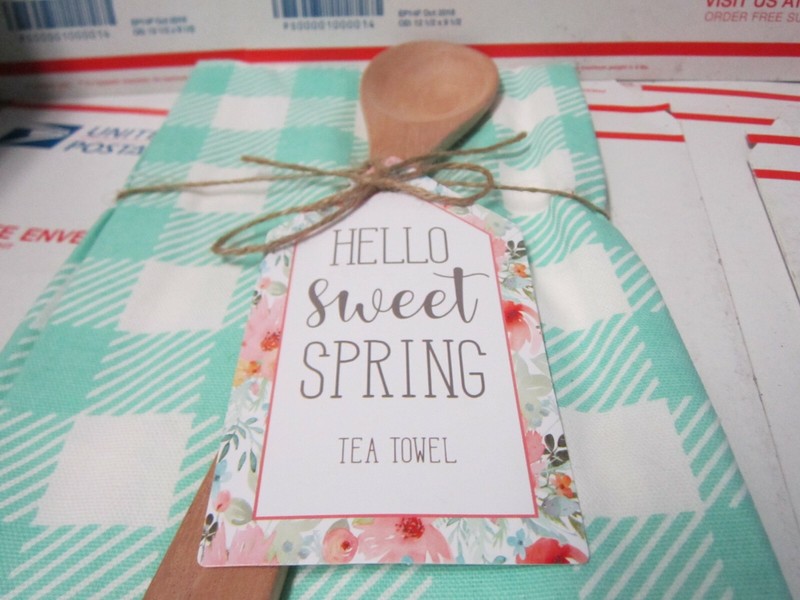 GiftCraft Multiple Style Tea Towel/Spoon Set, 3 Asst. New, S4 gallery