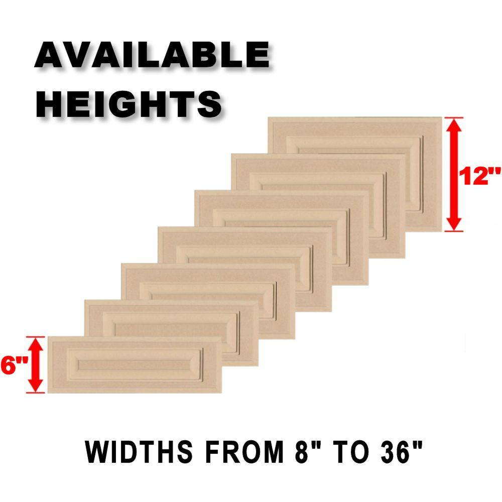 Unfinished MDF Square Raised Panel Drawer Fronts gallery