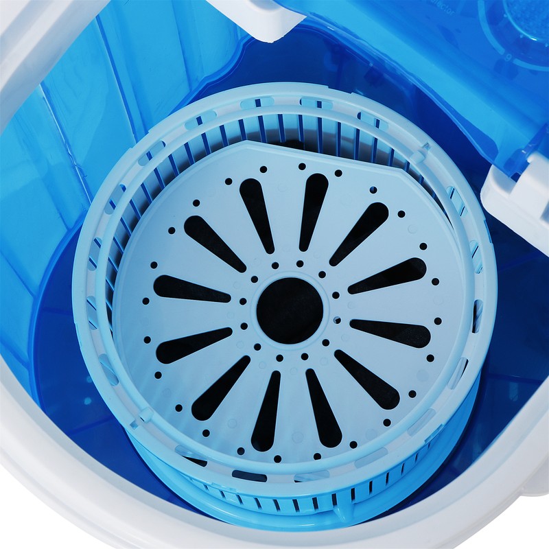 Portable Mini Washing Machine 6lbs Compact Single Tub Washer w/Spin Cycle Basket gallery