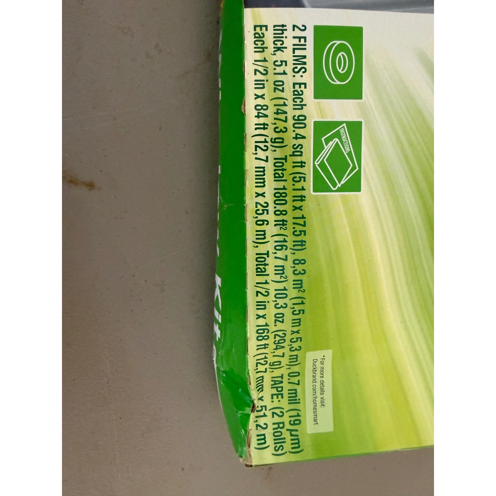 Duck Brand Indoor 10 Window Insulator Kit Crystal Clear Shrink Film 62in x 420in gallery