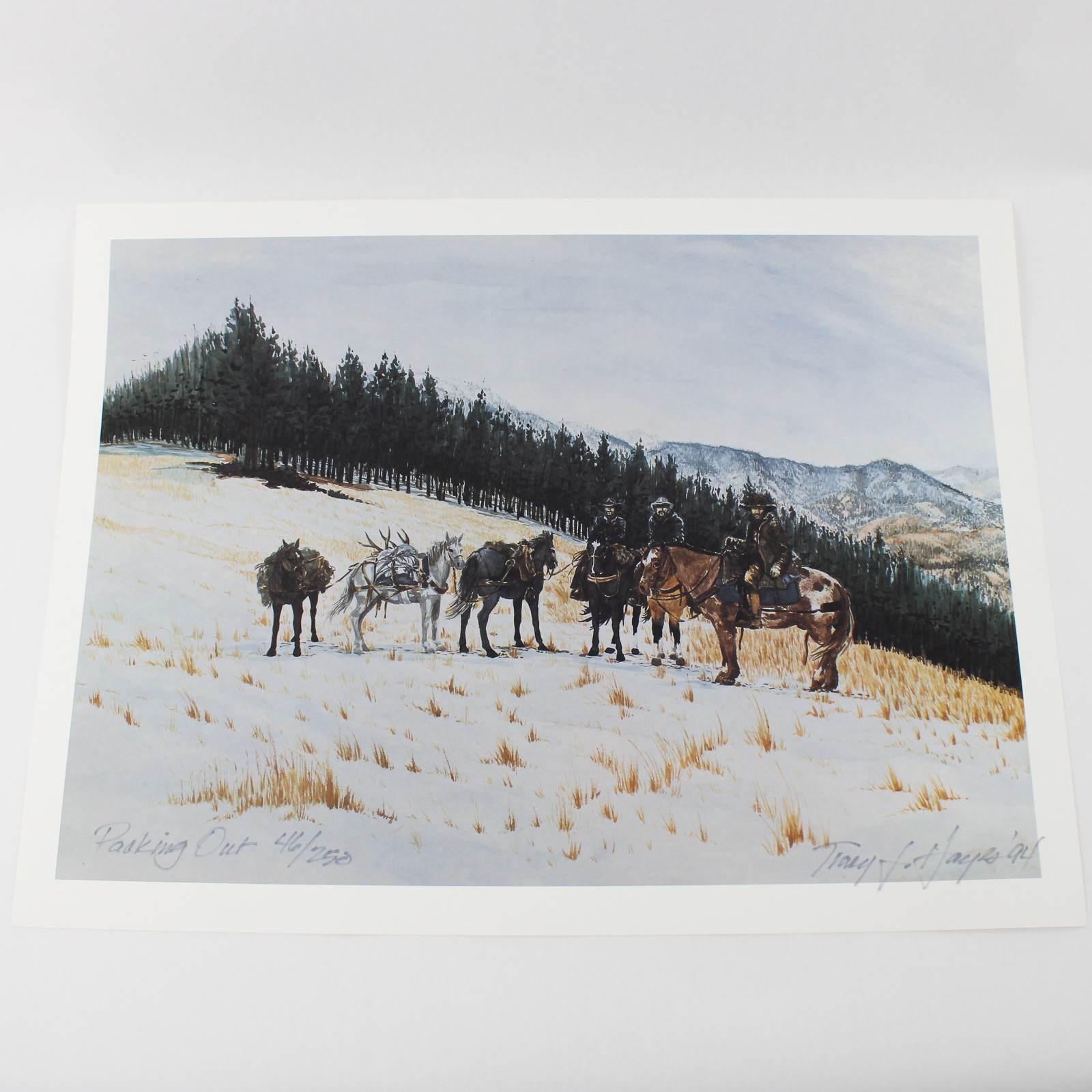 Packing Out by Tracy J. Hayes Art Print 1994 Western 46/250 gallery