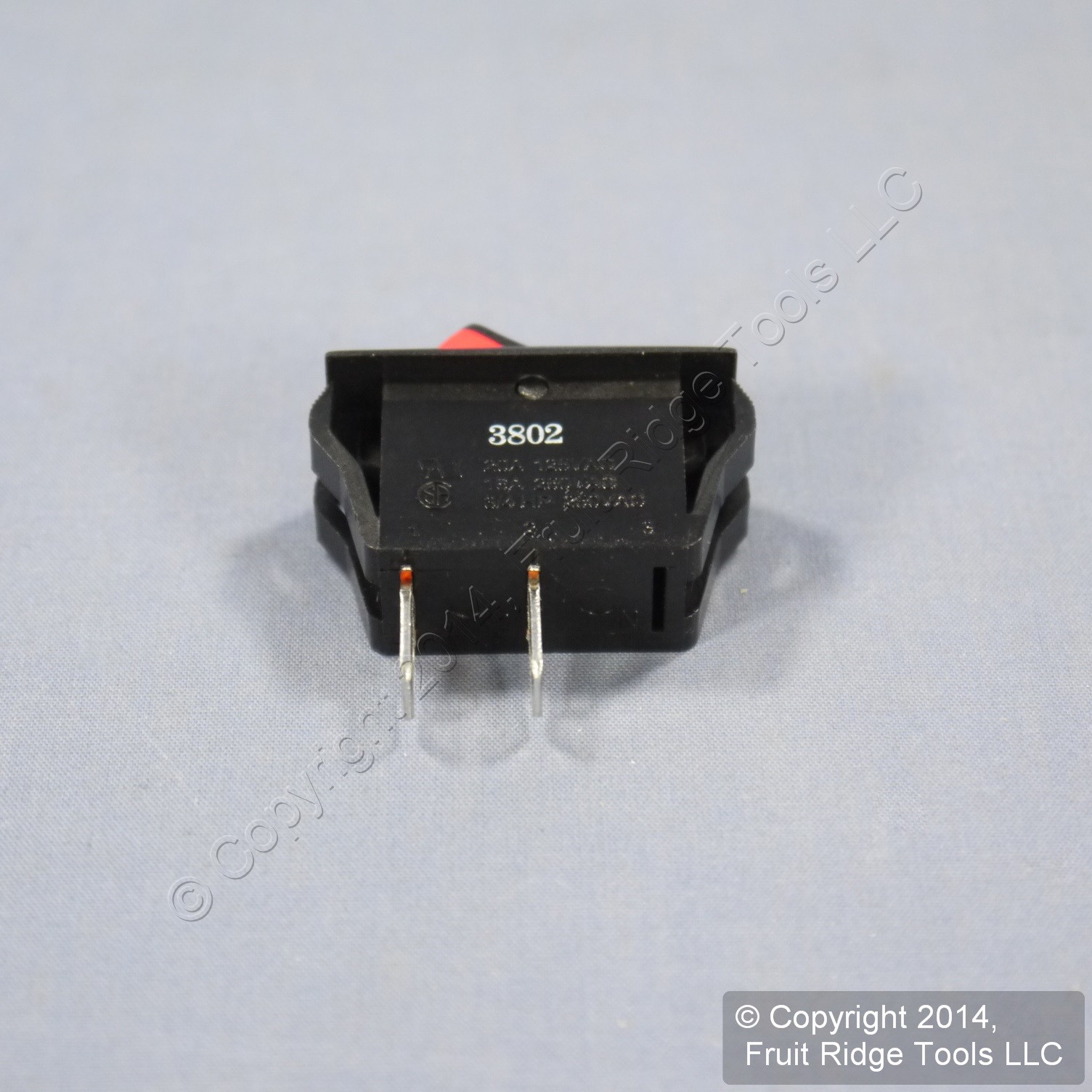 Leviton Black w/ Red Switch Snap-In Mini Rocker Panel Switch ON/OFF 20A Micro gallery