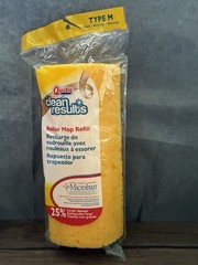 Quickie Type M Roller Mop Refill Head Microban Clean Results 25% Larger Sponge