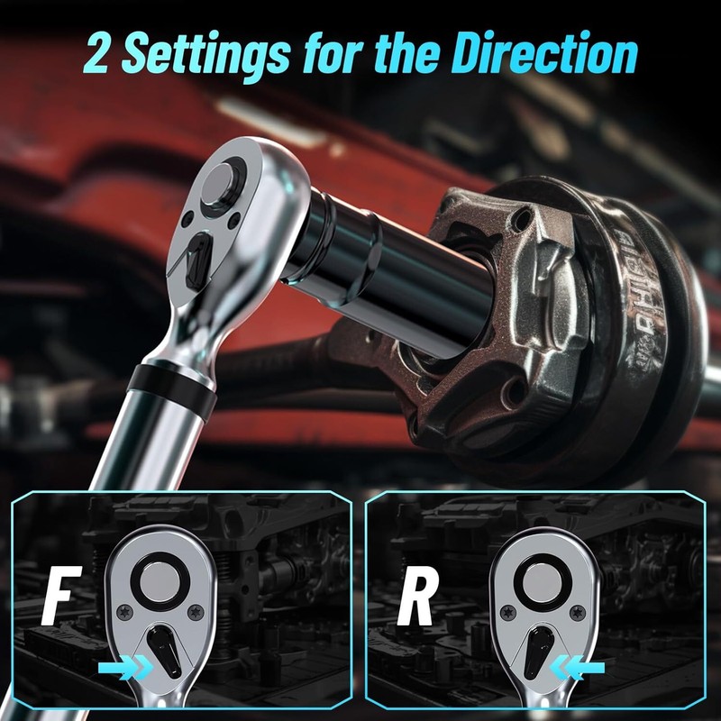 Combo Digital Torque Wrench Set, 3/8" 0–220 Nm & 1/2'' 17-340 nm Torque Electric gallery