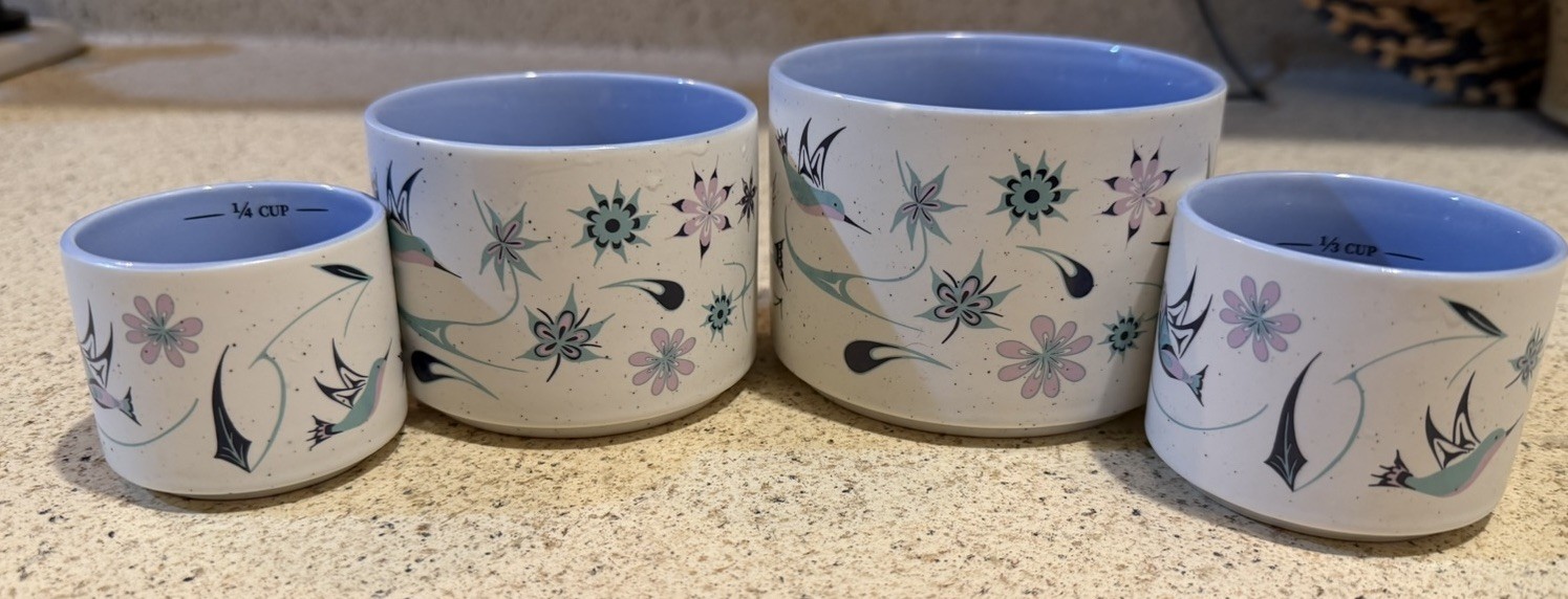 Native Northwest Hummingbirds Measuring Cups Set Nicole La Rock Coast Salish Art gallery