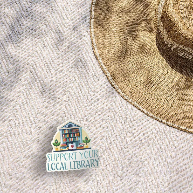 Support Your Local Library Sticker - Cute Book Decal gallery