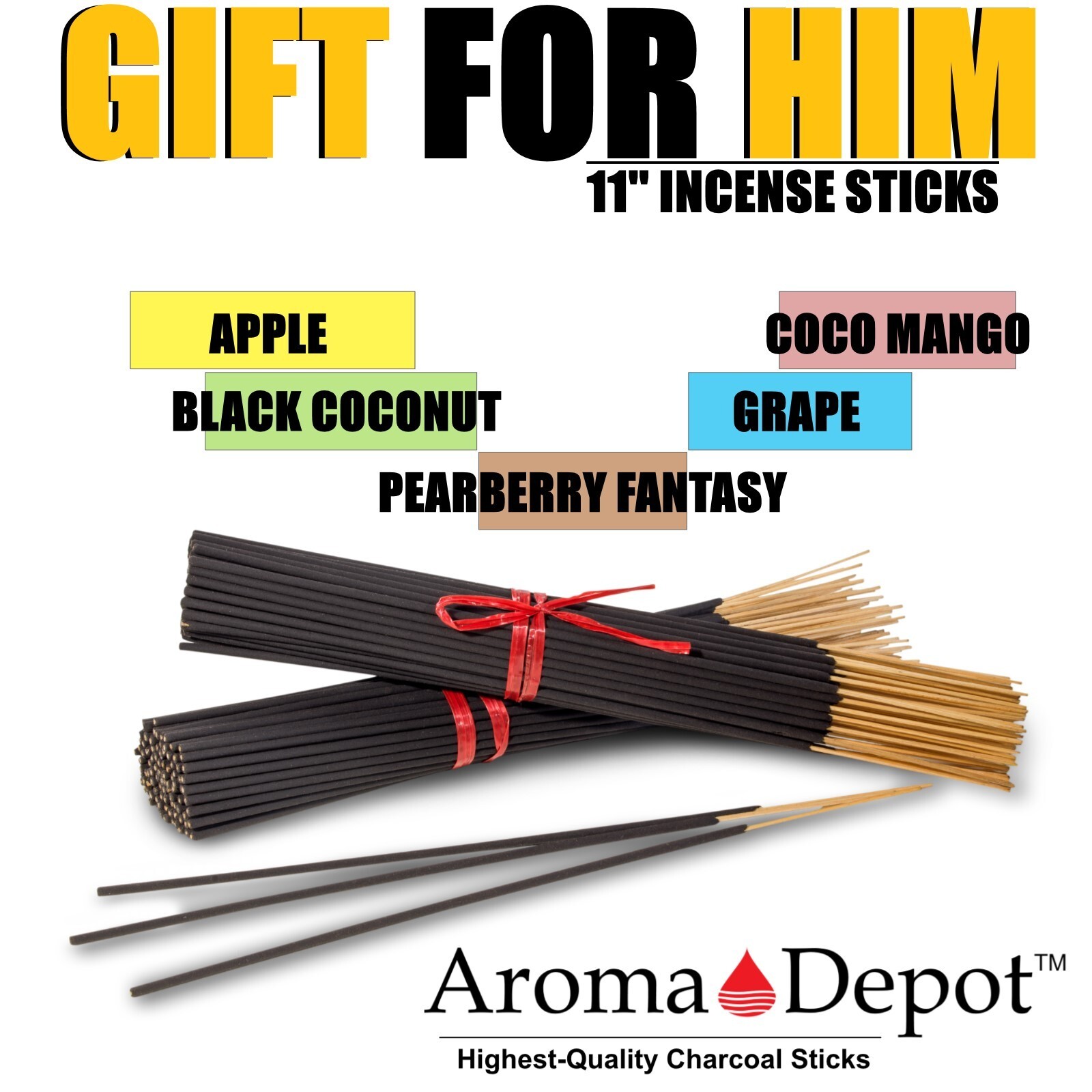 11'' Incense Sticks GIFT FOR HIM Variety Pack 500 Sticks Hand Dipped Wholesale gallery