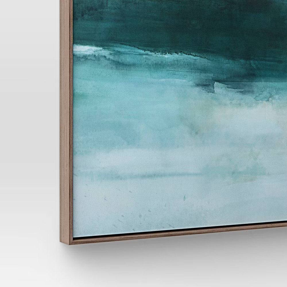 24"x30" Jewel Tone Abstract Canvas Framed Art - Threshold gallery