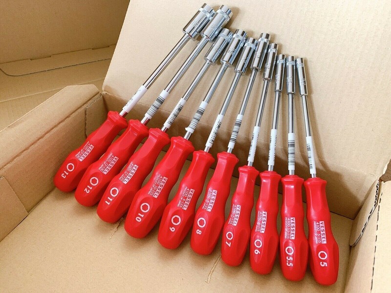 Vessel 4100 Power Socket nut driver 10 piece set Hexagon 5mm-13mm made in Japan gallery