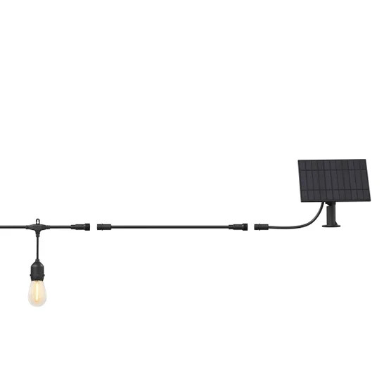 Artika Eclipse Solar String Light w/ Remote 42ft String with 10ft Ext. Cord OB gallery