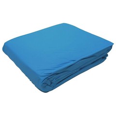 Swimline LI244820 24′ Solid Blue Round Above Ground Swimming Pool Overlap Liner