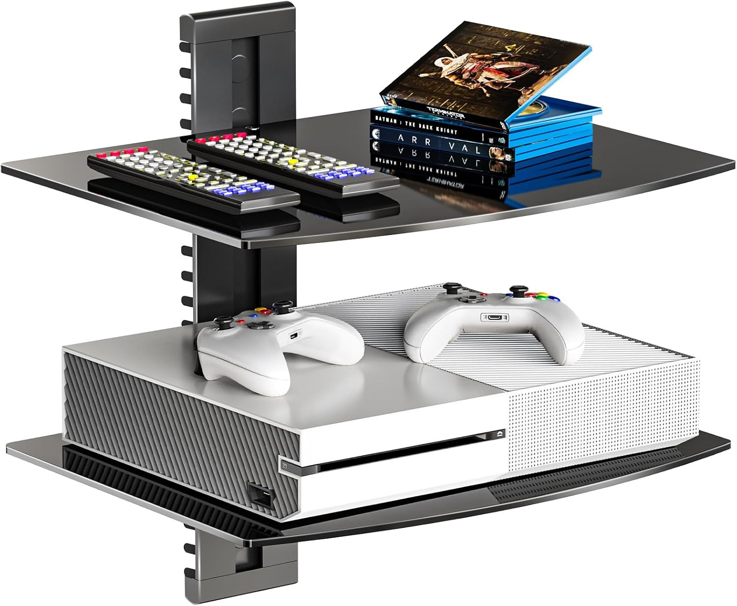 Floating Entertainment Center Shelves, Holds up to 17.6Lbs, TV Shelf With gallery