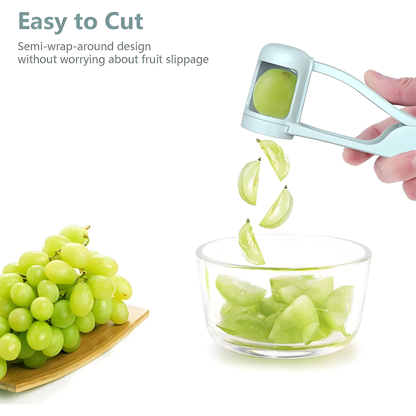 Tomato Slicer Cutter Grape Tools Cherry Fruit Salad Splitter Artifact New Box gallery