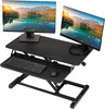 Techorbits Standing Desk Converter - 32 Inch Adjustable Sit to Stand up Workstat gallery