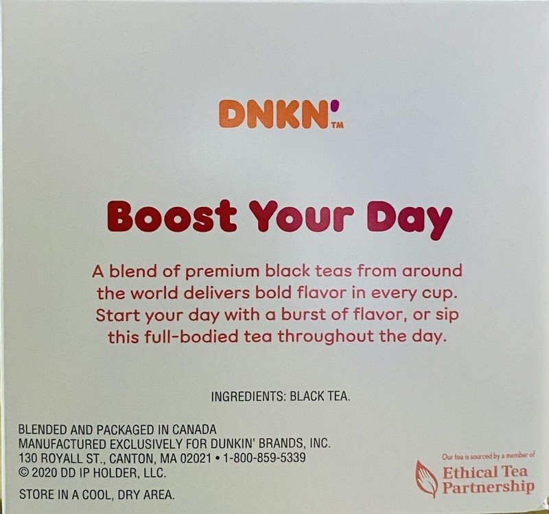 Dunkin Donuts Bold Breakfast Black Tea 20 Tea Bags gallery