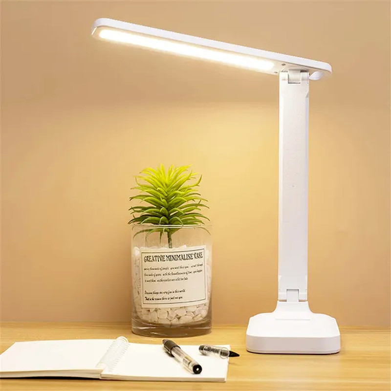 LED Desk Lamp Touch Sensor Reading Foldable Table Lamp Eye Caring Reading Light gallery