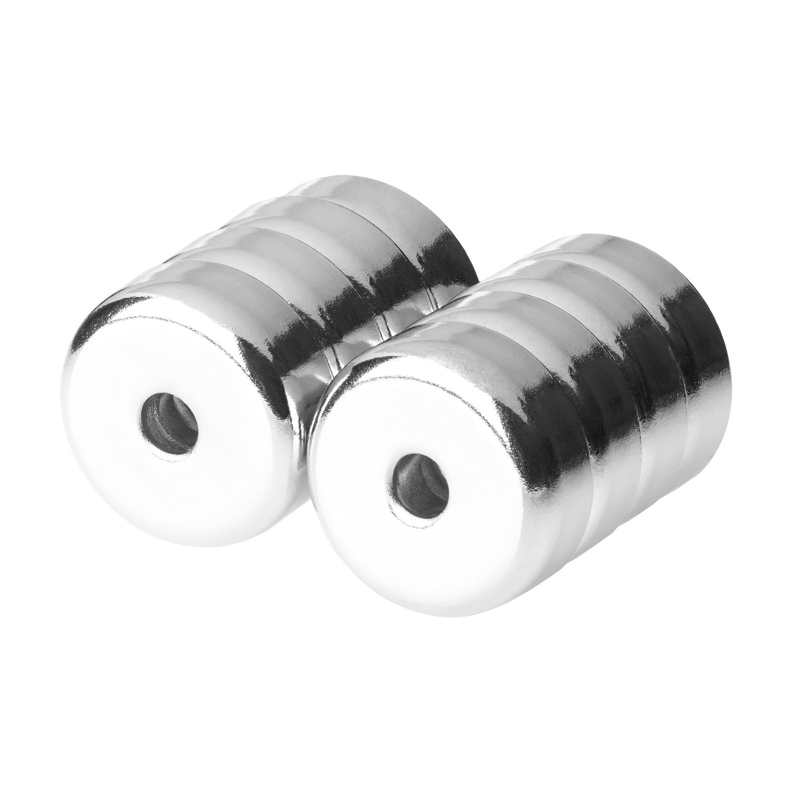 20mm Neodymium Rare Earth Countersunk Cup/Pot Mounting Magnets N52 (8 Pack) gallery