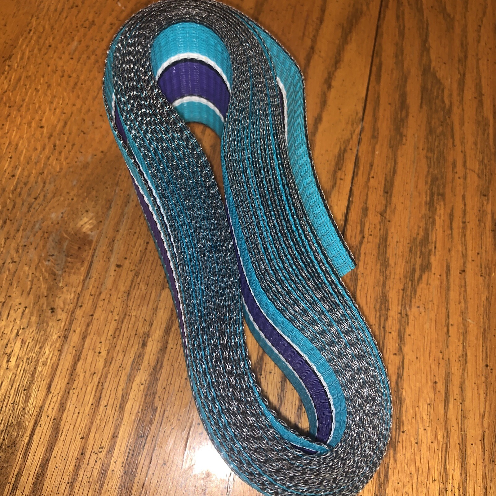 Vintage Wellington Reweb Kit Turquoise, Purple, White,Striped 31 Feet Heavy Duty gallery