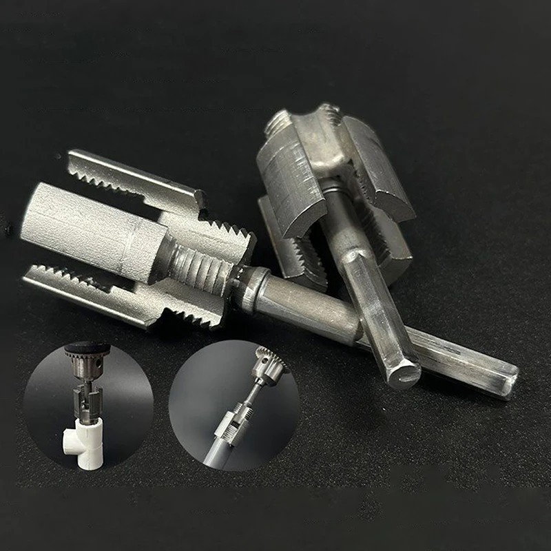 2pcs Integrated Internal & External Pipe Threading-Tool,PVC Pipe Threader Kit gallery