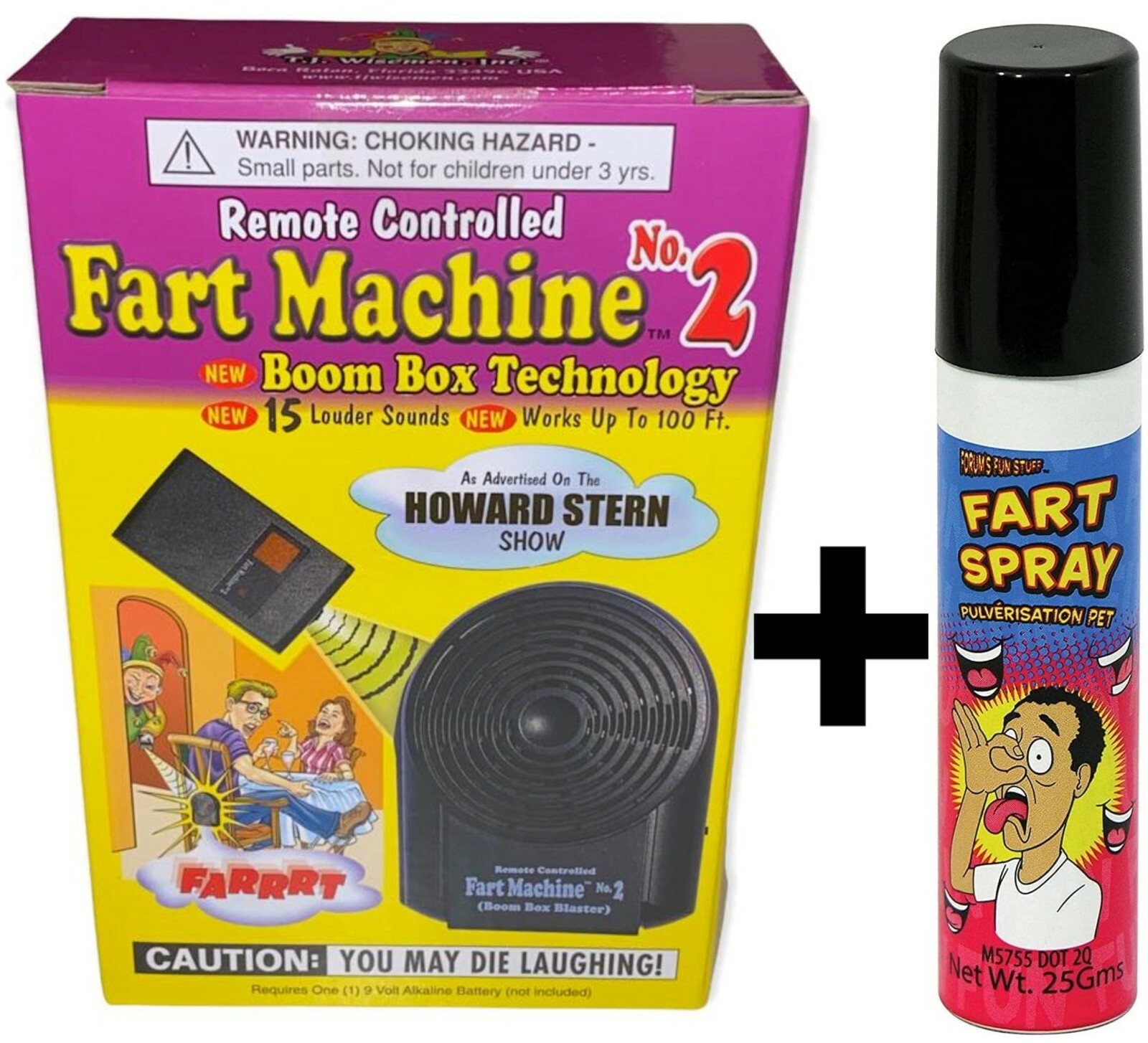 1 Fart Machine #2 Wireless Remote Control + 1 Fart Stink Bomb Spray Can ~ COMBO gallery