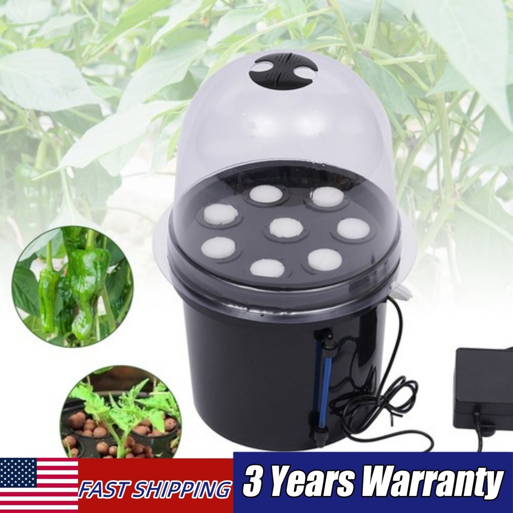 PP Hydroponics Seedling & Cloning System Aeroponic Propagation Kit 8 Plant Sites
