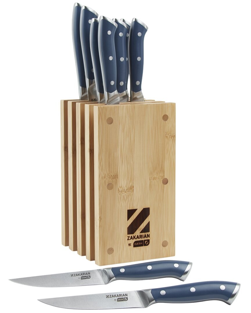 Dash Zakarian 11Pc Knife Block Set Blue gallery