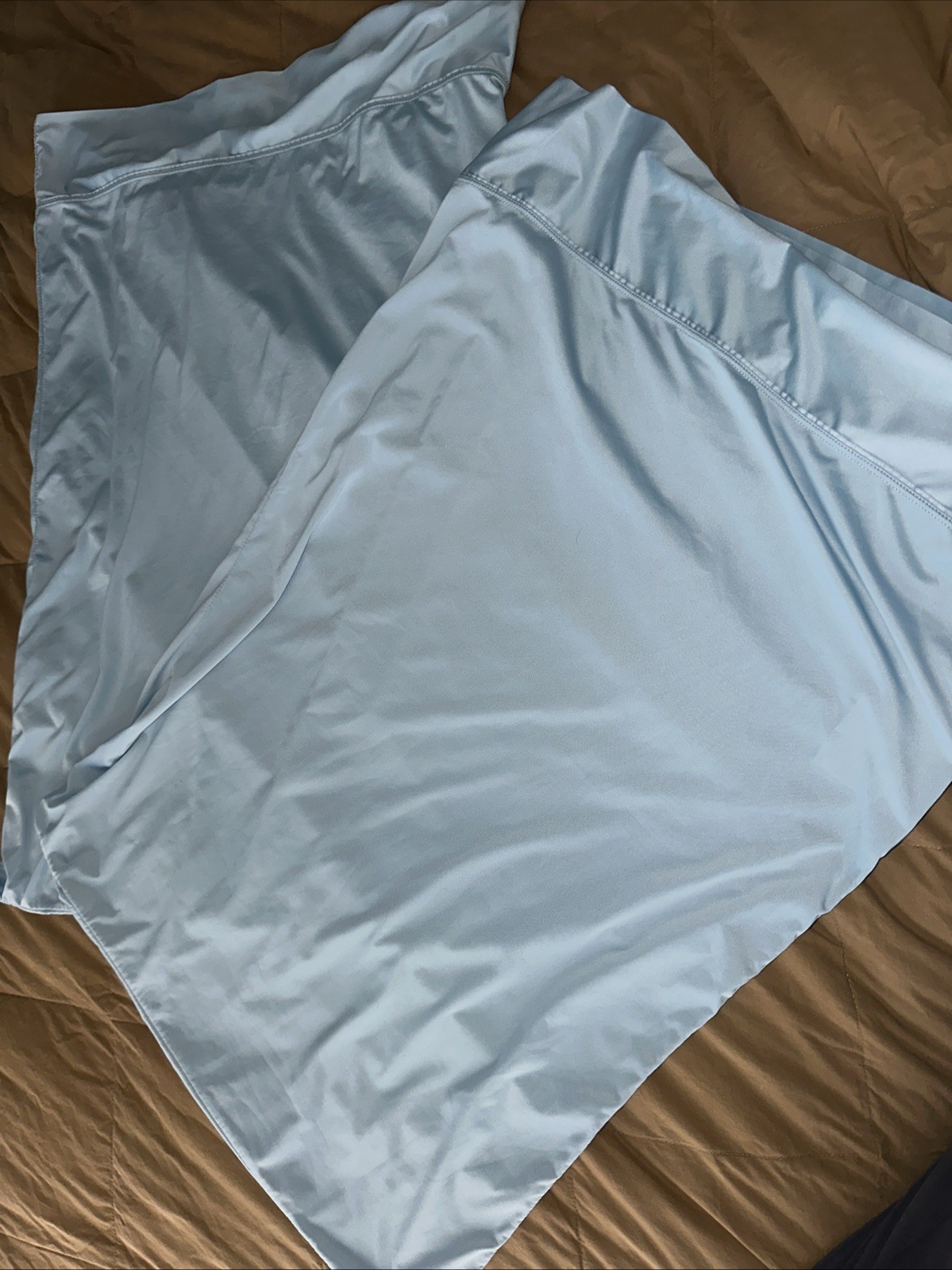2 SHEEX Original Performance Fabric Standard Pillowcases Light Blue Poly/spandex gallery